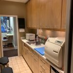 Behind the reception area of the croasdaile smiles office