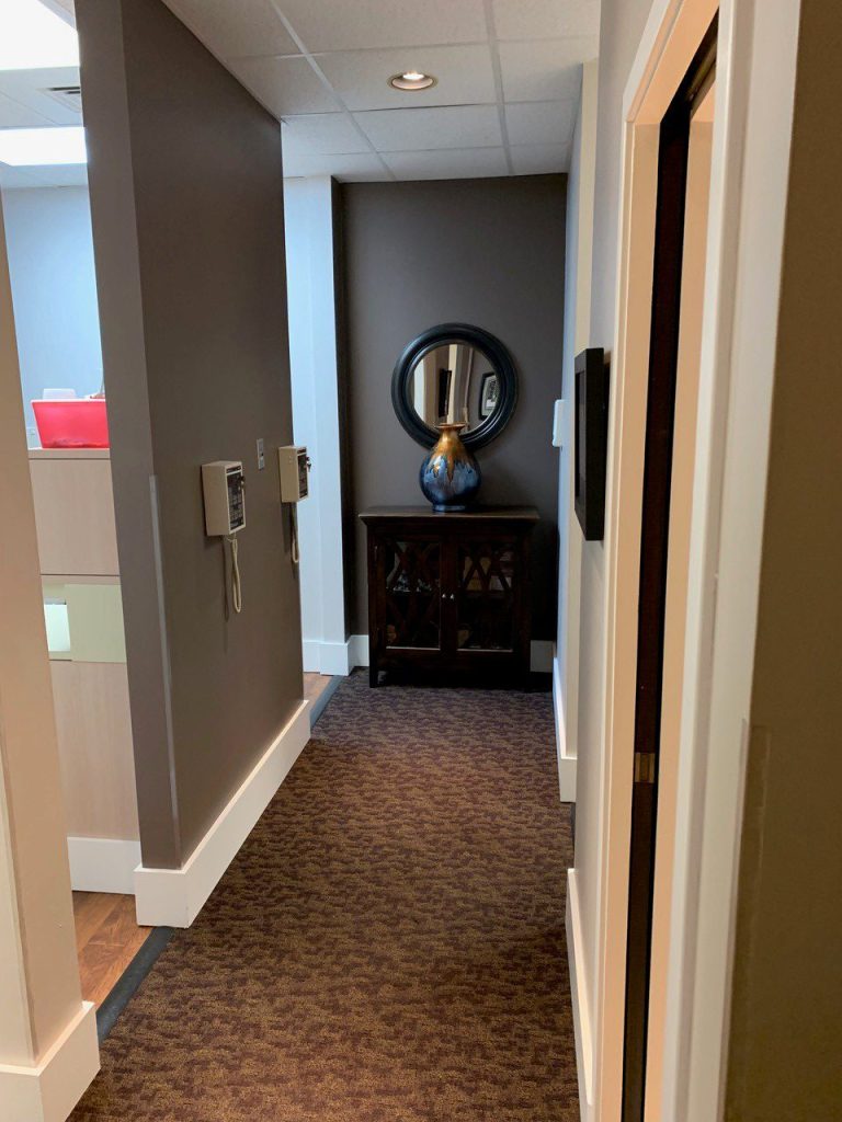 Hallway of the croasdaile smiles office